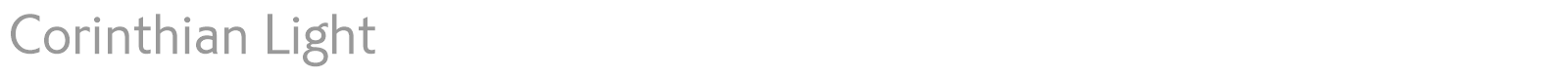 Corinthian Light font preview